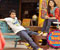 Anushka Sharma and Ranveer Singh seating on bench