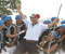 Akshay Kumar ready for shot with stick in his hand